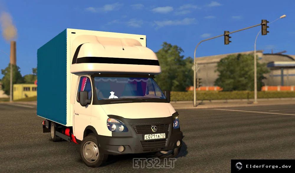 Обложка мода: Газель Бизнес для Euro Truck Simulator 2 – уникальный грузовик с кастомным интерьером и тентами