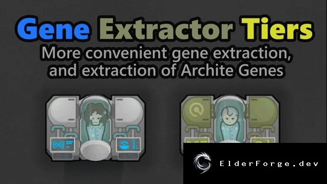 Gene Extractor Tiers – улучшенный экстрактор генов для RimWorld