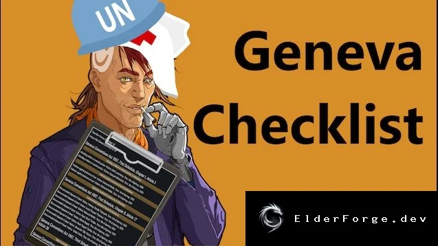 Geneva Checklist – журнал военных преступлений для RimWorld