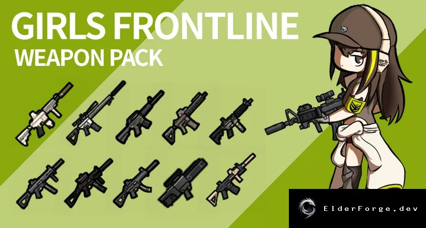 Girls' Frontline Weapon Pack для RimWorld – новое оружие и станция T‑doll