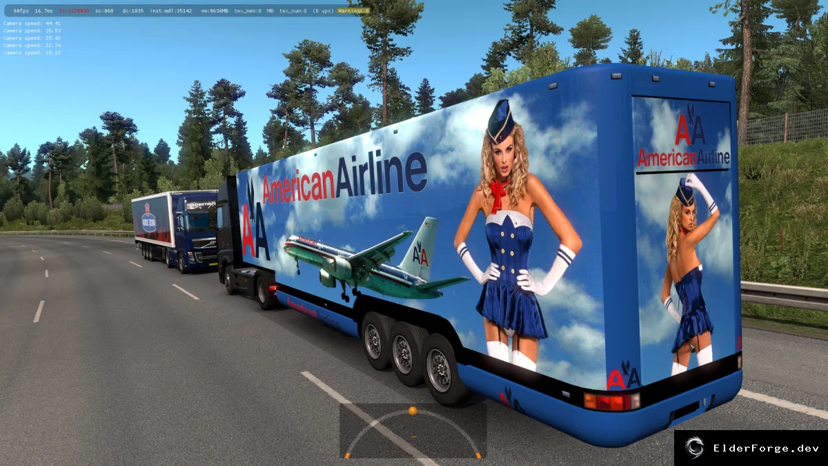 Обложка мода: Глянцевые трейлеры Aero Dinamic для Euro Truck Simulator 2 – 12 новых авиакомпаний (ETS2 1.3…