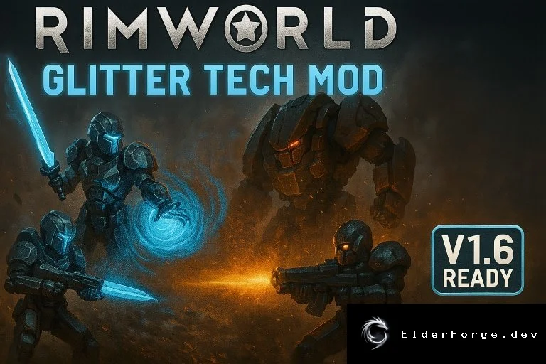 Glitter Tech – высокотехнологичный набор для RimWorld