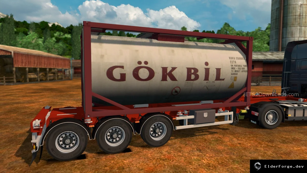 Обложка мода: GOKBIL Trailer – автономный прицеп для Euro Truck Simulator 2