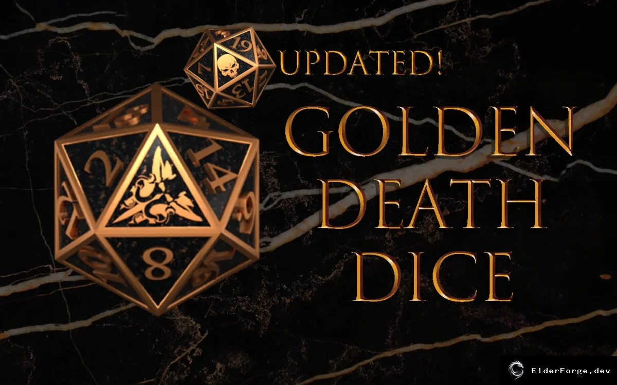 Обложка мода: Golden Death ALT Skull – уникальный скин кубика для BG3