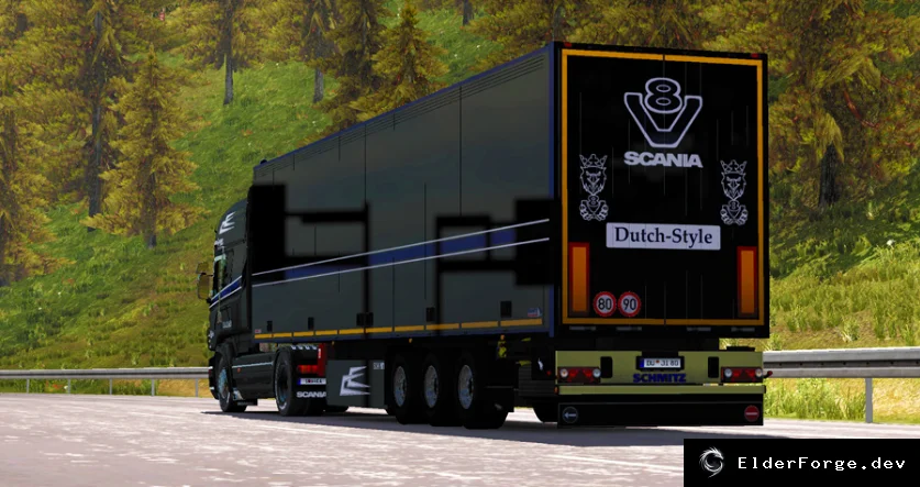 Обложка мода: Голландский стиль: автономный прицеп для Euro Truck Simulator 2