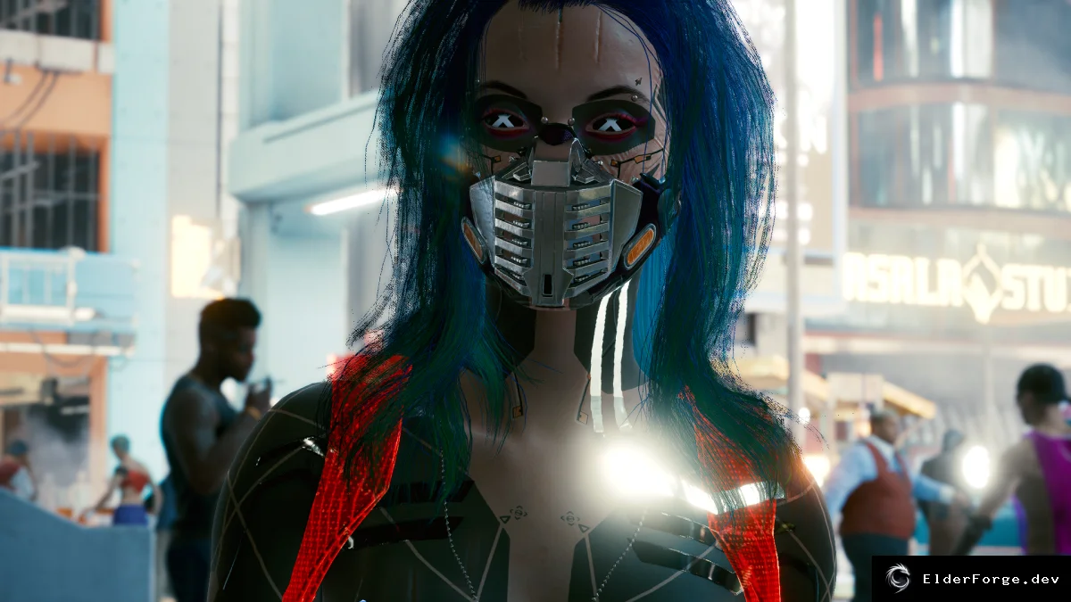 Обложка мода: Голографическая одежда для Cyberpunk 2077 – анимированные стильные наряды