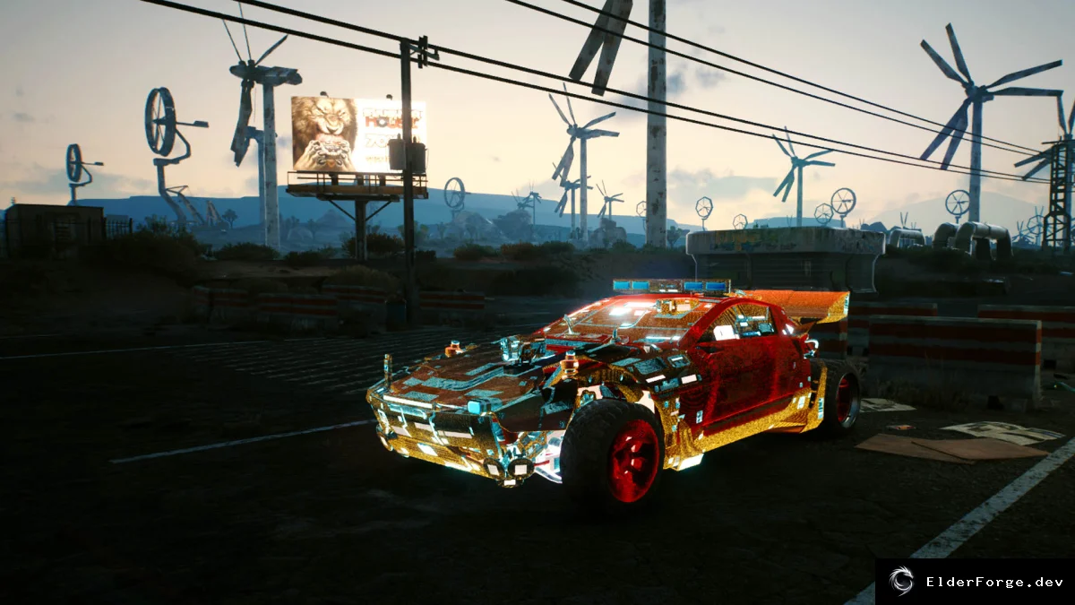 Обложка мода: Голографические машины для Cyberpunk 2077 – прозрачные авто