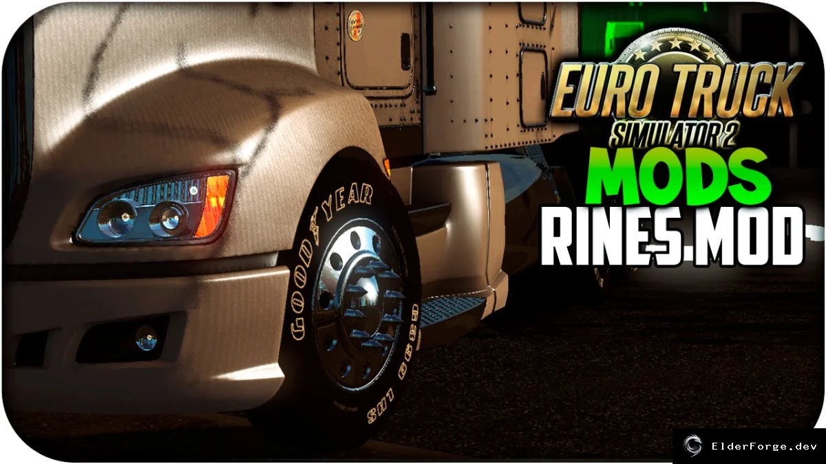 Обложка мода: Goodyear American Wheels &amp; Tires Pack для Euro Truck Simulator 2