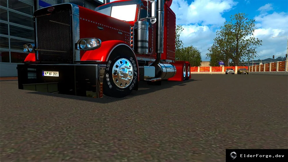 Обложка мода: Goodyear Wheels for American Trucks – новые хромированные колёса в ETS2