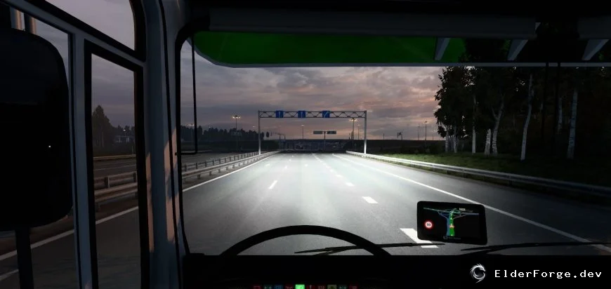Обложка мода: GPS Навигатор для Euro Truck Simulator 2 – улучшенная карта и иконки v1.1