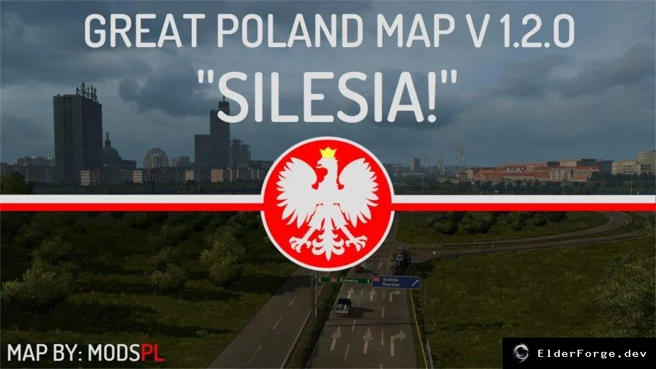 Обложка мода: Great Poland v1.2.0 – новая карта для Euro Truck Simulator 2