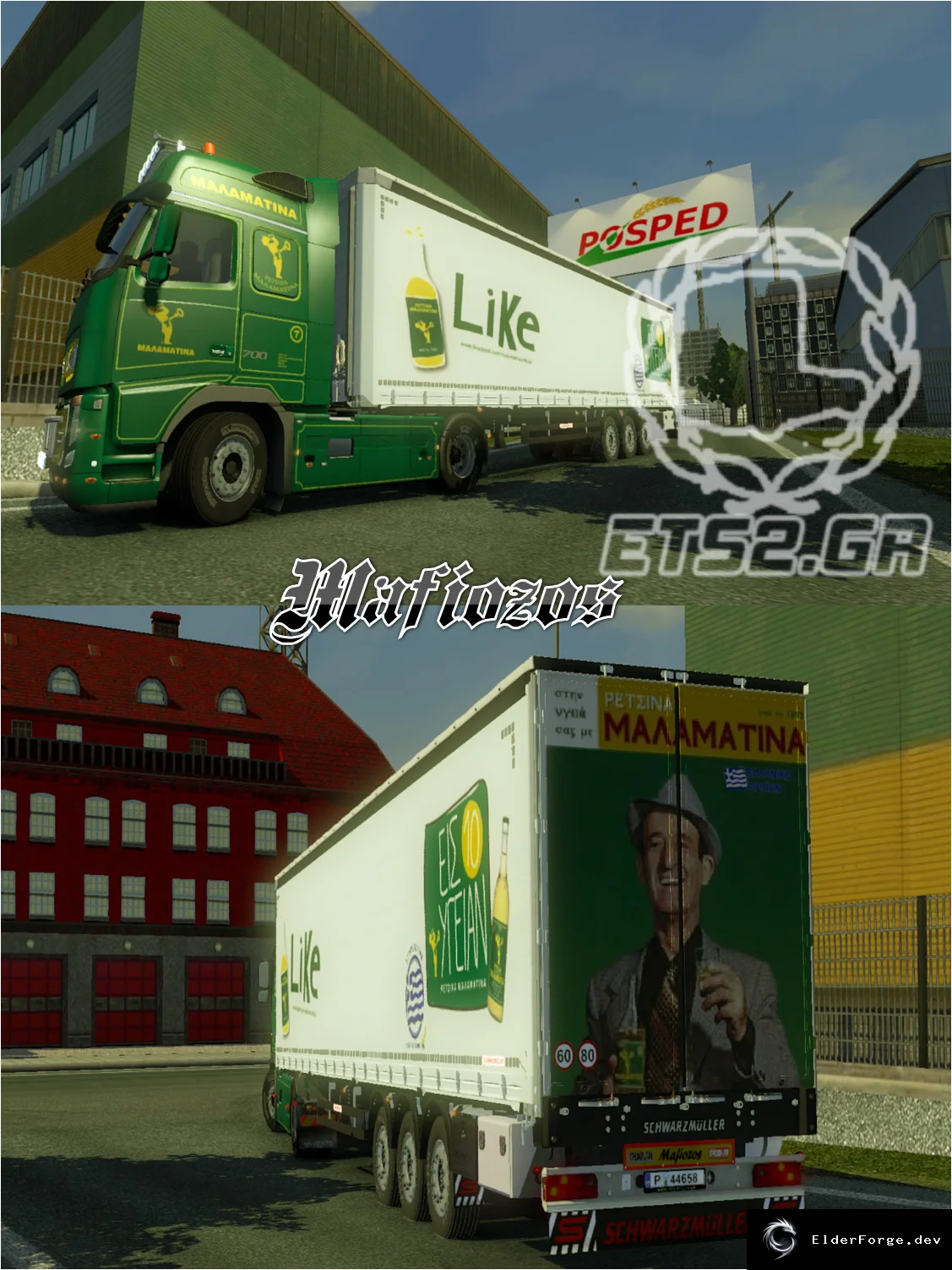 Обложка мода: Greek Companies – 10 новых прицепов для Euro Truck Simulator 2