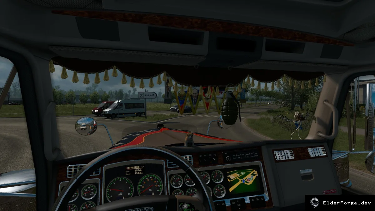 Обложка мода: Grenade F1 – яркая деталь «Лимонка» для Euro Truck Simulator 2