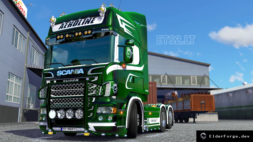 Обложка мода: GTM SIM R Demo 2 – новые детали и двигатели для Euro Truck Simulator 2