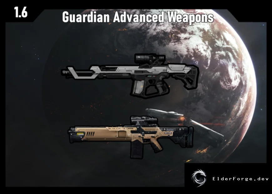 Guardian Advanced Weapons – новые штурмовые винтовки для RimWorld