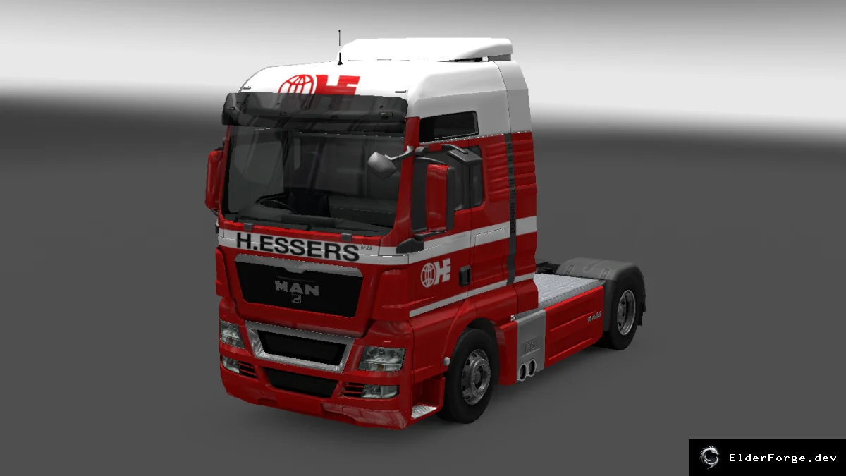 Обложка мода: H. ESSERS Skinpack для MAN TGX и автотранспортных прицепов в ETS2