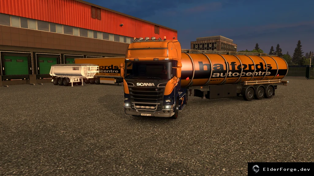Обложка мода: Halfords – Прицеп и цистерна для Euro Truck Simulator 2