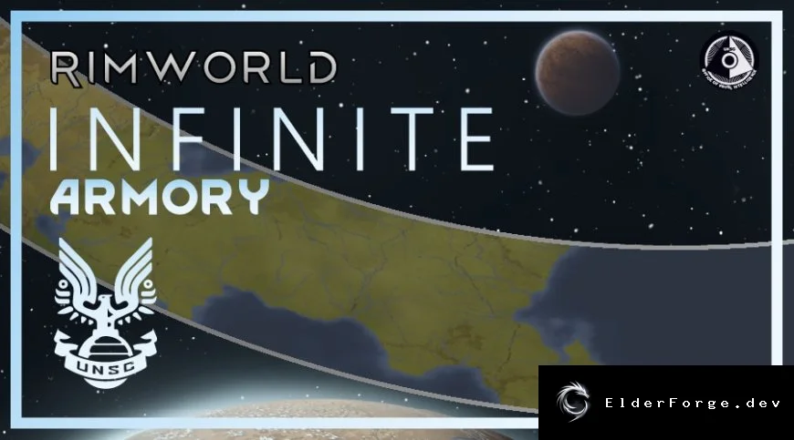 Обложка мода: Halo Infinite Arsenal для RimWorld – новое оружие из вселенной Halo