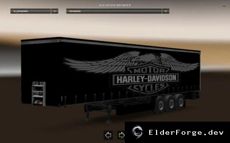 Обложка мода: Harley Davidson Trailer для Euro Truck Simulator 2 – стильный прицеп в ETS2