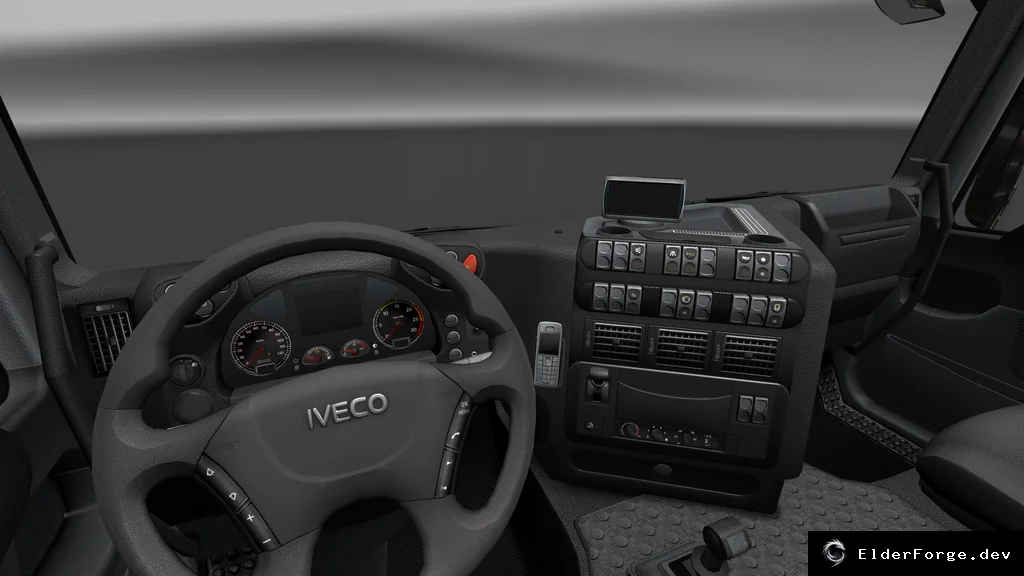 Обложка мода: HD интерьер и приборы для Iveco Stralis в Euro Truck Simulator 2