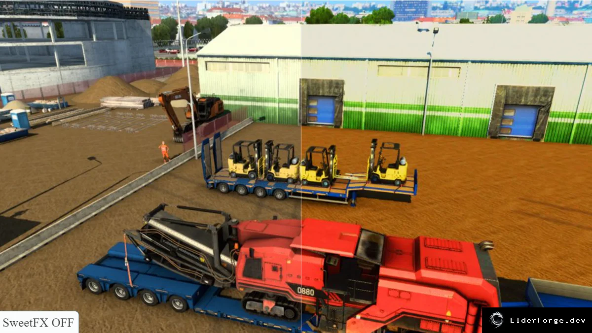 Обложка мода: HDR-эффект для Euro Truck Simulator 2 – пресет Reshade
