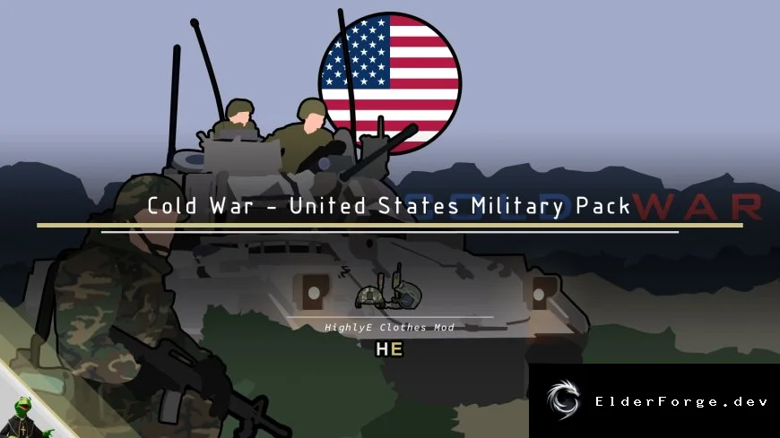 HE Cold War US Military – американская военная техника холодной войны для RimWorld