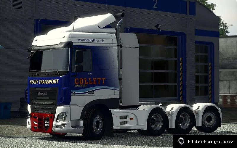 Обложка мода: Heavy Haulage Chassis для DAF XF Euro 6 – 8x4/4 в Euro Truck Simulator 2