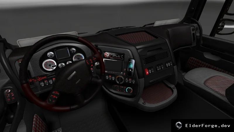 Обложка мода: Heavy Metal DAF Interior – новый салон для Euro Truck Simulator 2
