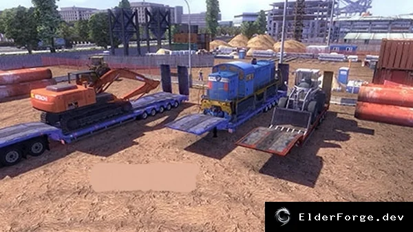 Обложка мода: Heavy Trailers – два тяжёлых прицепа для Euro Truck Simulator 2