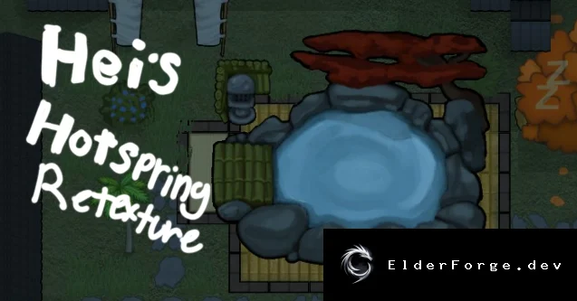 Hei – Ретекстурированный Standalone Hot Spring для RimWorld
