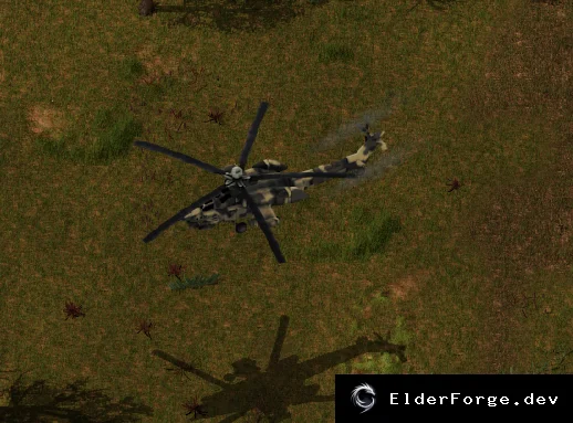 Обложка мода: Helicopters – анимированные вертолёты для Factorio
