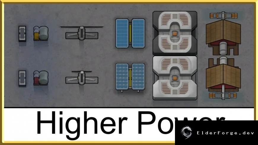 Higher Power – продвинутые источники энергии LV2 для RimWorld