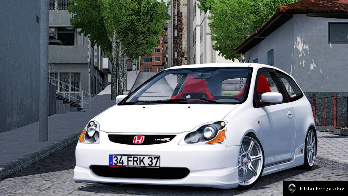 Обложка мода: Honda Civic EP3 TypeR для Euro Truck Simulator 2 – полная комплектация
