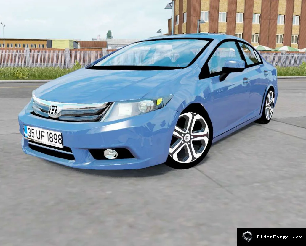 Обложка мода: Honda Civic FB для Euro Truck Simulator 2 – новый автомобиль в ETS2