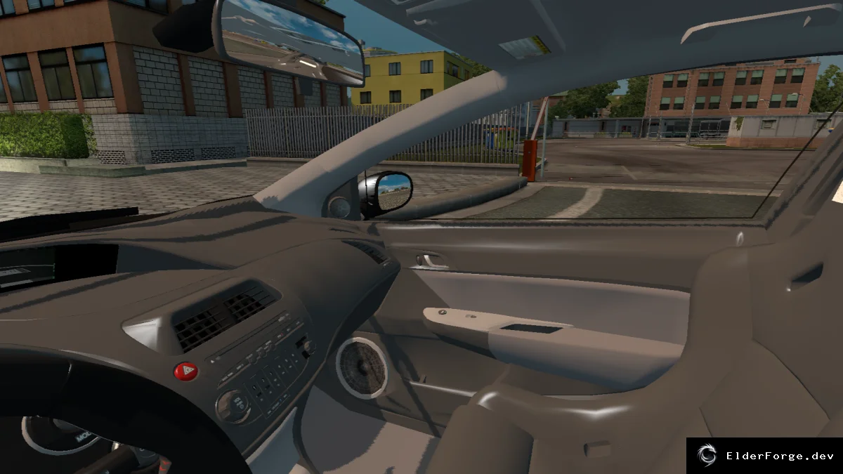 Обложка мода: Honda Civic Type R для Euro Truck Simulator 2 – мощный седан с 170 л.с.