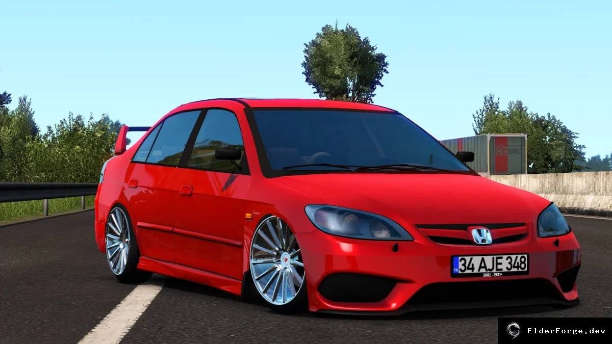 Обложка мода: Honda Civic VTEC 2 для Euro Truck Simulator 2 – полная комплектация 1.42.x