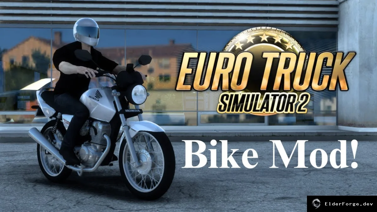 Обложка мода: Honda Titan 2008 – мотоцикл для Euro Truck Simulator 2 (патч 1.60)