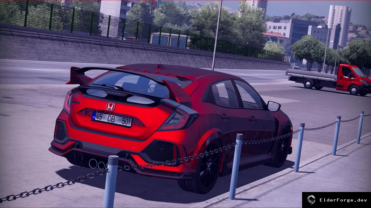 Обложка мода: Honda Typer R для Euro Truck Simulator 2 – реалистичный звук и анимации