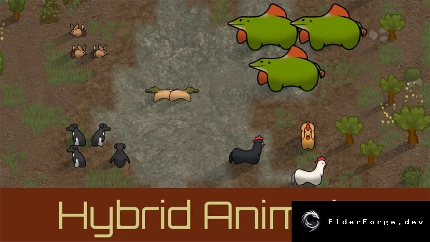 Hybrid Animals – новые гибридные звери для RimWorld