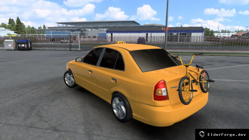Обложка мода: Hyundai Accent 2003 – новый автомобиль для Euro Truck Simulator 2