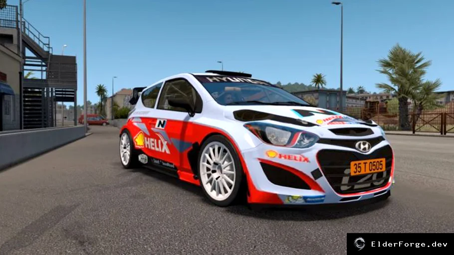Обложка мода: Hyundai i20 WRC – раллийный хэтчбек для Euro Truck Simulator 2 (ETS2)