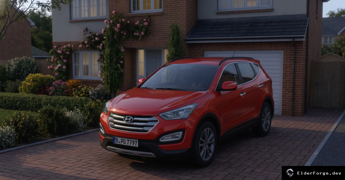 Обложка мода: Hyundai Santa Fe 2014 для Euro Truck Simulator 2 – полная комплектация (ETS2 1.60)