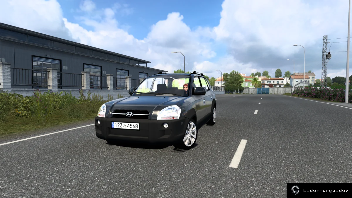 Обложка мода: Hyundai Tucson 2009 для Euro Truck Simulator 2 – новый автомобиль