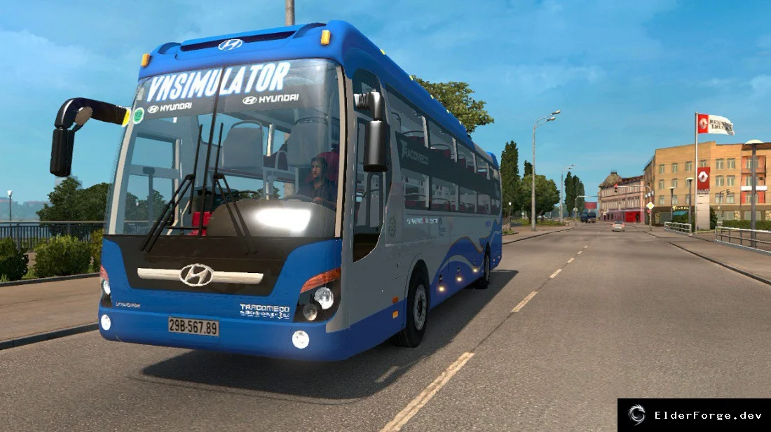 Обложка мода: Hyundai Universe Noble &amp; Luxury – новые скины и звук для ETS2 v3.2