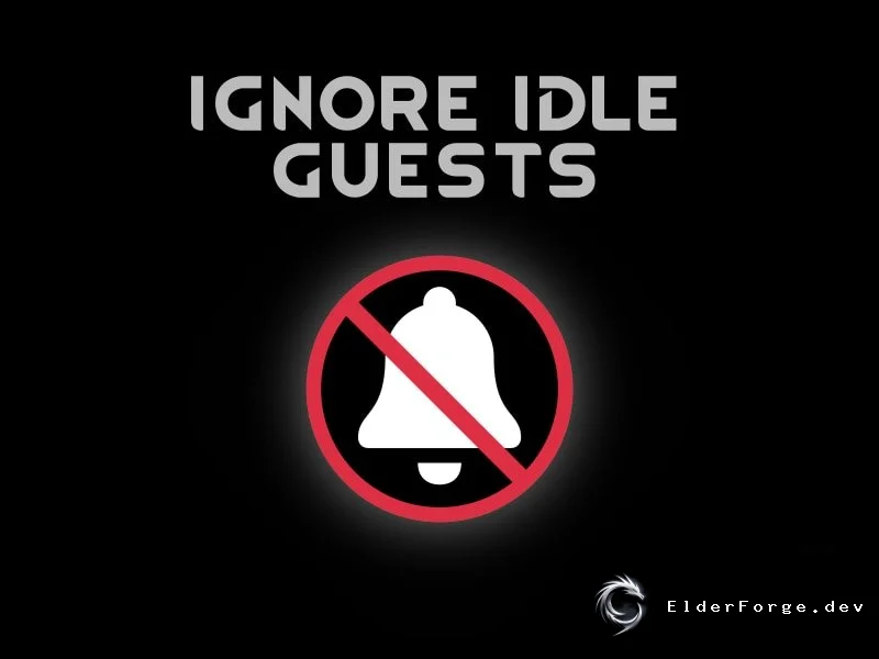 Ignore Idle Guests — мод для RimWorld: бездействующие колонисты игнорируют гостей