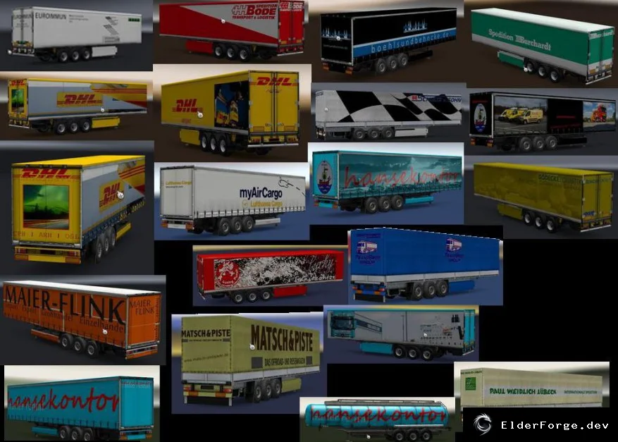 Обложка мода: Infinity's Trailer and Cargo Pack для Euro Truck Simulator 2 (версия 1.27)