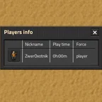Обложка мода: Информация о игроках в Factorio – удобный мод для PVP, TVT и PVE