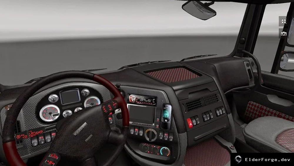 Обложка мода: Интерьер Heavy Metal для DAF XF 105 в Euro Truck Simulator 2