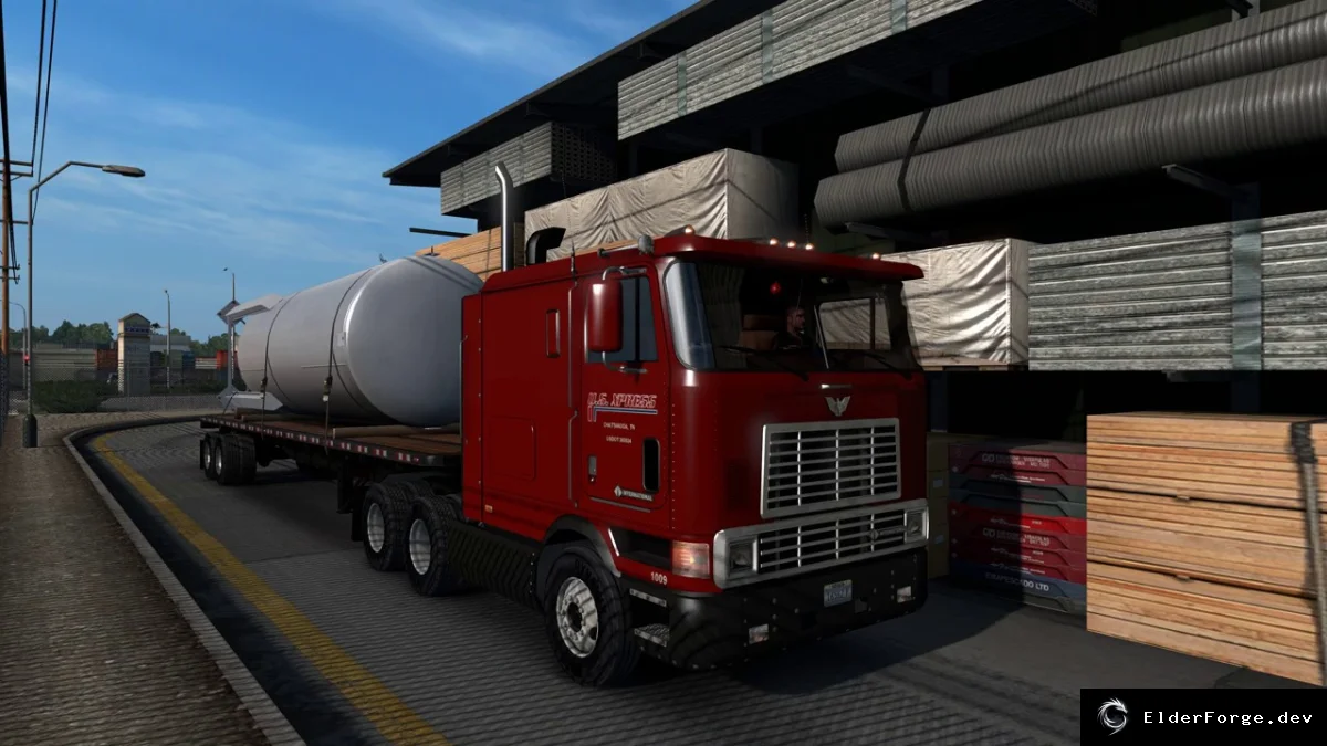 Обложка мода: International 9800 BR Edit для Euro Truck Simulator 2 – новый бразильский тягач и прицеп