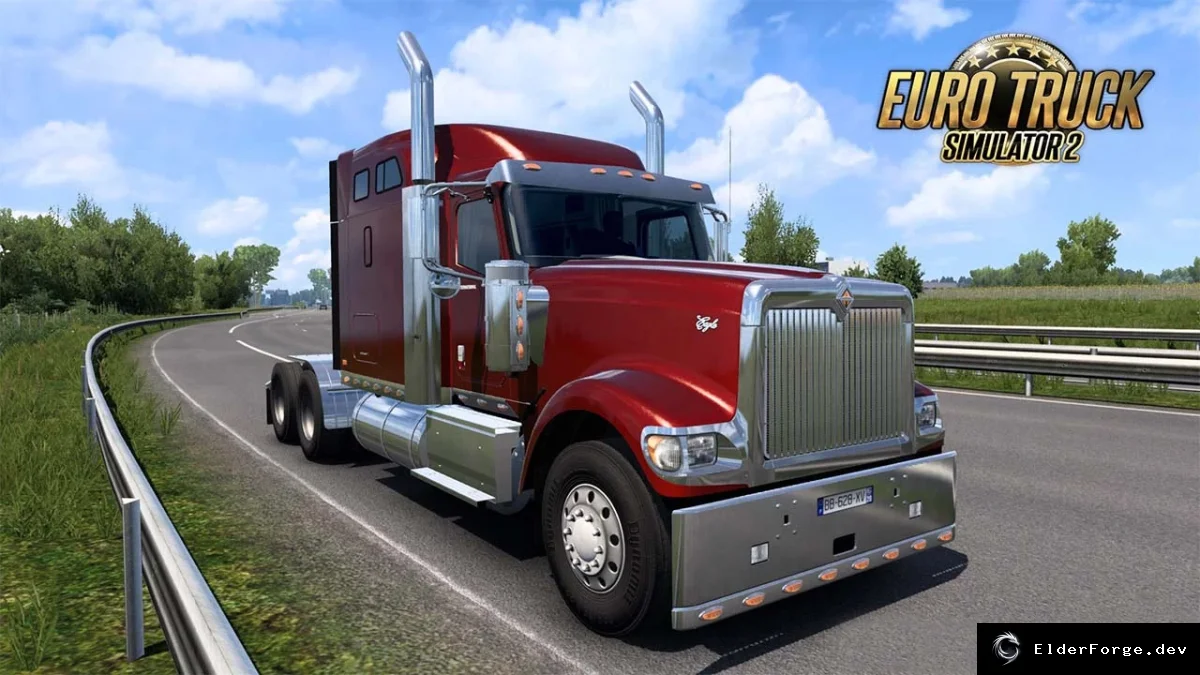 Обложка мода: International 9900i – новый грузовик для Euro Truck Simulator 2 (ETS2)